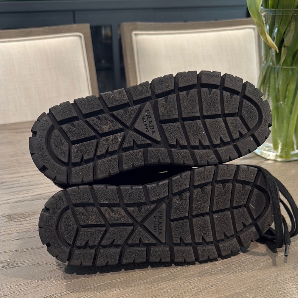 Prada Black Chunky Platform Sneakers - Picture 4 of 4